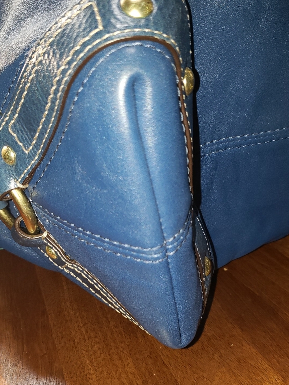 💘🖤💘 BLUE COACH CARLY LIMITED EDITION LEATHER SHOULDER VINTAGE HOBO BAG 10616 - Picture 10 of 13